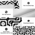 thumbnail image 5 of Black White Geometric Outdoor Rug 3x5 Ft, Non Slip Washable Area Rug, Modern Abstract Art Patio Rugs Carpet Runner, Large Floor Mat for Indoor/Outdoor Deck Porch Camping, 5 of 8