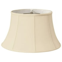 Royal Designs 19" Shallow Drum Bell Billiotte Lamp Shade Beige