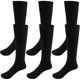 thumbnail image 1 of WAYAN3 Pairs School Uniform Cotton Knee High Socks Athletic Sports Soccer Socks Tube Sock for Girls and Boys, 1 of 1