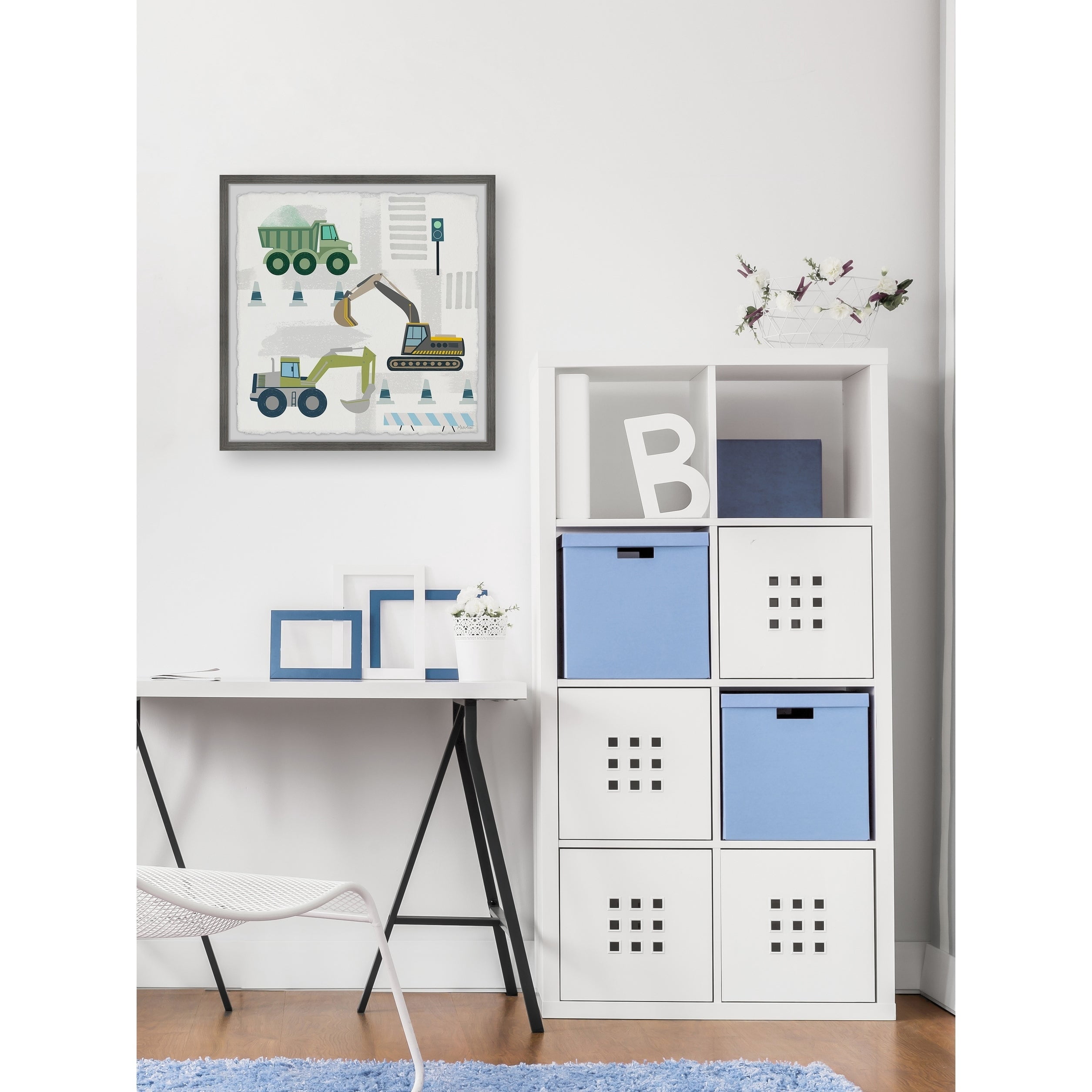 Marmont Hill Printed Construction Framed Art Print, 32" x 32"