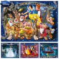 thumbnail image 2 of 5D Diy Diamond Embroidery Disney Princess 7 Dwarfs Snow White and the Beast Diamond Painting Needleworks Cross stitch Y201Square 45x60cm Gao Jinjia LED, 2 of 2