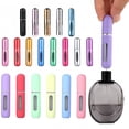 thumbnail image 2 of 5 Pack 5ml Reusable Mini Perfume Spray Bottles, Portable Aluminum Refillable Atomizer, Multi-Color Travel Liquid Storage Bottles, 2 of 6