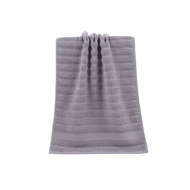 Seitruly Toalla de sábanas onduladas para la cara, toallas de baño de algodón de Color sólido, cómodas toallas suaves absorbentes de agua para Cuerpo del baño Gris Seitruly CE014289-04