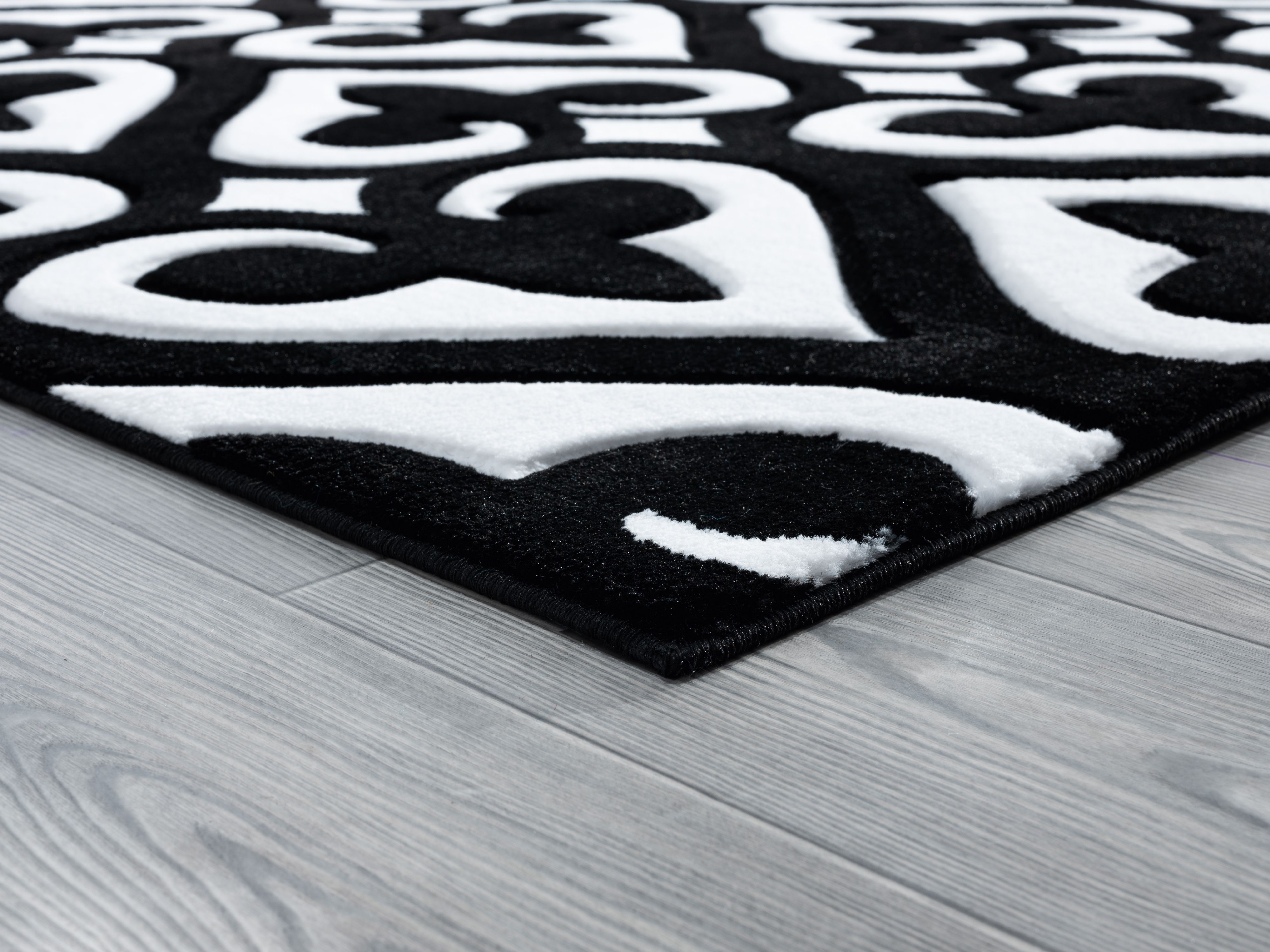 United Weavers Drachma Benachi Modern Geometric Area Rug, Black, 7'10" x 7'10"