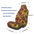 thumbnail image 3 of Wukai Sunflower Full Set Car Seat Covers with Soft Padding Universal Auto Front Seats Protector and Cushion Mat, 3 of 5