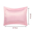 thumbnail image 5 of Unique Bargains 2-Pack Satin Pillow Shams Queen Size 20" x 30" Peach, 5 of 8