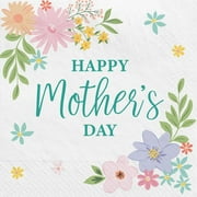 Happy Mother's Day Luncheon Paper Napkins - 6.5" x 6.5" - 16 Pack (51004416)