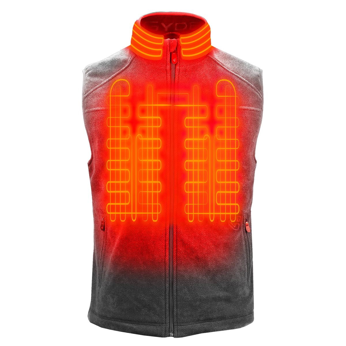 Gerbing Gyde Thermite Fleece Heated Vest for Men, Grey 7V Battery M