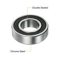 thumbnail image 4 of Uxcell 6004-2RS Deep Groove Ball Bearings 20x42x12mm Chrome Steel ABEC3 Z3 4 Pack, 4 of 5