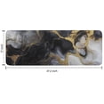 thumbnail image 7 of Black White Gold Marble Pattern Kitchen Rug Mat,Kitchen Runner Rugs Non Skid Washable,Decorative Kitchen Floor Mats for Kitchen,Sink,Laundry,17"x47.2", 7 of 7