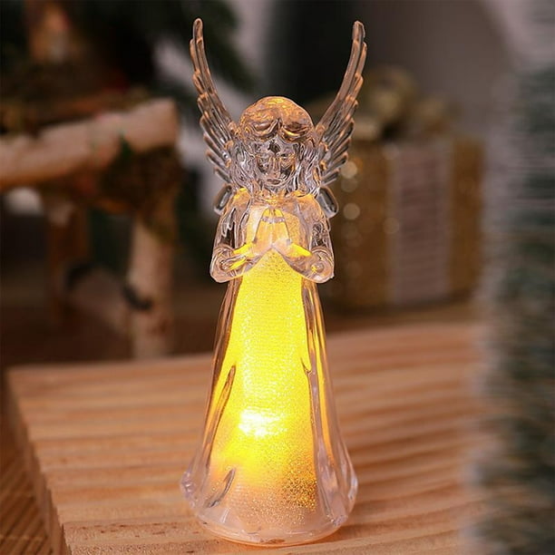Warm Light Acrylic Figurine Transparent Acrylic Decoration Christmas Decoration Night Light Holiday Decoration Unique Gift
