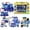 4 pcs Pas de Boîte, variante sur Anime Coréen Gogo Dino Explorateurs Son et Lumière Dinosaure Transformable Jouet Figurines d'Action Voiture de Déformation Jouets pour Enfants Cadeau 5 en 1 Sans Boîte