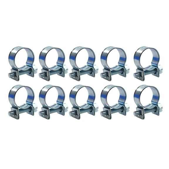 EPOTOOR 10 Pieces 5/16 Inch (13-15 mm) Fuel Injection Gas Line Hose Clamps