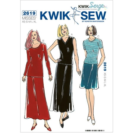Kwik Sew Skirts & Tops-xs-s-m-l-xl