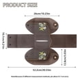 thumbnail image 7 of COEQINE Facial Tissue Box Holder PU Leather Creative Cube Tissue Holder Organizer Space Saving for Living Room, Kitchen, Office, Car, RV, Outdoor Tent, Frog Daisy Brown, 7 of 7