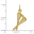 thumbnail image 2 of 14k Yellow Gold Solid Polished LaCrosse Sticks Charm 24.5x11.4mm Pendant Necklace for Women, 2 of 2