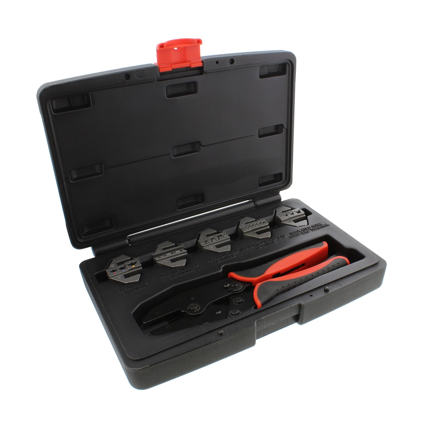 ABN Quick-Change Ratchet Crimper Pliers & Die 6-Piece Crimping Tool Kit Set