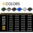 thumbnail image 3 of PROTARP Cubierta de lona extra resistente de 16 mil, impermeable, resistente a los rayos UV, lona de polietileno a prueba de desgarros y desgarros con bordes reforzados para techo, camping, patio, pis, 3 of 5