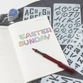 thumbnail image 5 of 20Pcs Lettering Stencil Set Alphabet Number Stencils Kids Craft Drawing Template, 5 of 6
