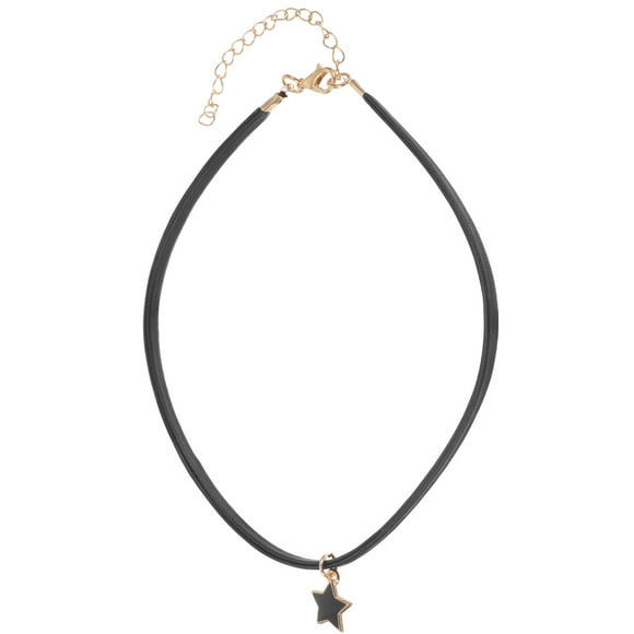 Houderco Collar De Negro De Cuero Cómodo Para Uso Diario Con Moderno