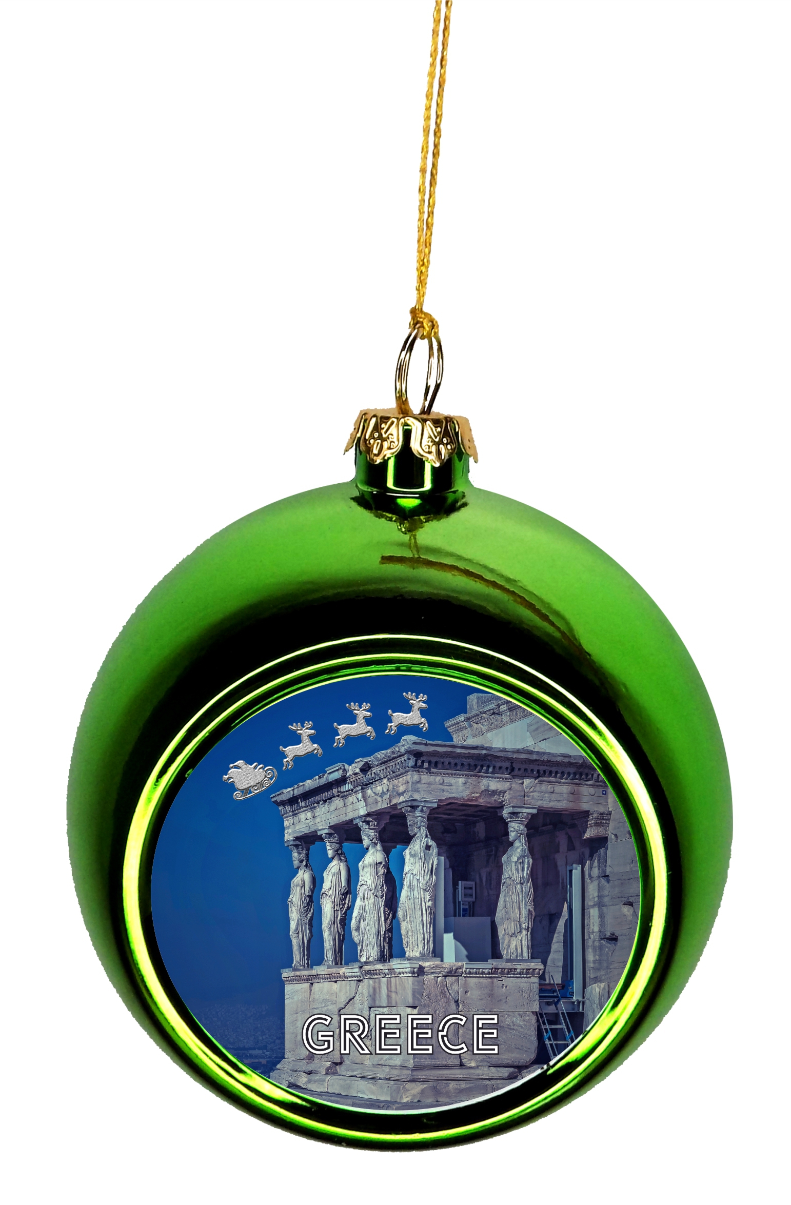 Greek Ornament Athens Ornament Christmas Ornaments Travel Greece Acropolis Painting Ornament Christmas Da C Cor Green Ball Ornaments Walmart Com Walmart Com