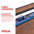 thumbnail image 3 of Base para Cama Queen Size Box con Luces LED y Espacio de Almacenamiento Cabecera Antideslizante y sin Ruido Estructura Metalica Resistente para Recamara Moderna, 3 of 7