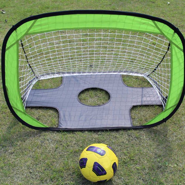 Peahefy Foldable Football Goal,Oudoor Sport Foldable Children Football Soccer Goal Gate Net Kid Training Target, Children Football Goal