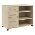 thumbnail image 1 of Hustle Armoire de Rangement de Bureau avec Roues en Orme Naturel - Bois d'Ingénierie, 1 of 7
