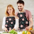 thumbnail image 3 of Pioneer Flower Floral Print Pattern Apron for Women and Men, Cotton Linen Waterproof with Pockets, Adjustable, 33x27 Inch for Kitchen, Gardening, BBQ, Salon, 3 of 6
