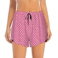 thumbnail image 2 of Balery Fish Scales Pantalones cortos deportivos para mujer con forro y dos bolsillos, elásticos, para entrenamiento, gimnasio, yoga-X-Large, 2 of 7