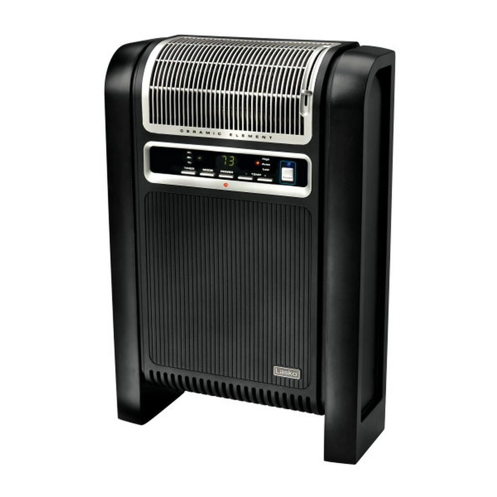 Lasko 1500W Ceramic Space Heater with Ionizer and Remote, 760000, Black