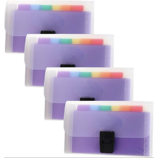 Accordian File Organizer, A6 Plastic Wallet for Cards,Coupons,Receipt