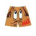thumbnail image 5 of Dr. Seuss Grinch Face Max Face Men's Button Fly Boxer Lounge Shorts MF22BX53, 5 of 7