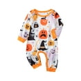 thumbnail image 1 of SUNSIOM Family Matching Halloween Pajamas, Baby Rompers/Bat Pumpkin Letter Print Sleepwear Set, 1 of 6