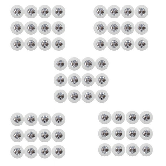 LED Coaster,60 Pack Light Up Coasters,LED Bottle Lights,LED Sticker Coaster Discs Light Up for Flash Light Up Cup