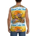 thumbnail image 4 of Balery Animals on Noah's Ark1 Men's Sleeveless Muscle Shirts Workout Tank Top, Moisture Wicking, Odor Protection-Large, 4 of 8