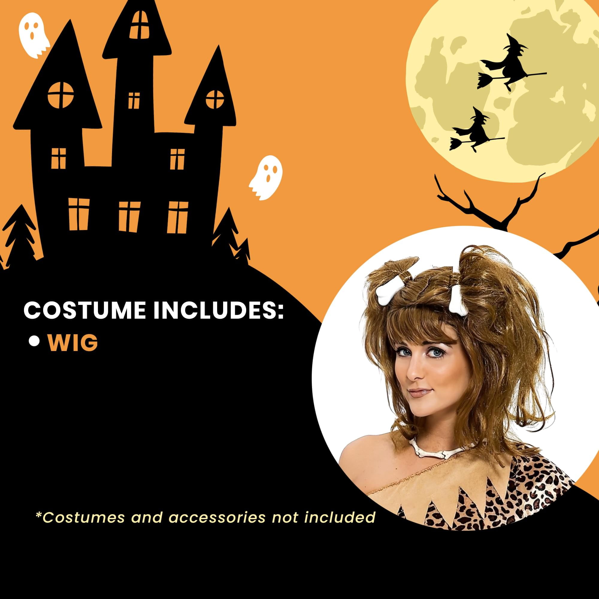 Bee Cee Brown Adult Wig Be Brownsea adult wig for Halloween Size