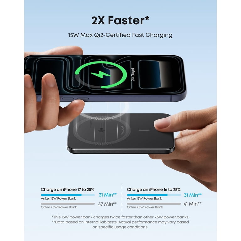 Anker Nano 5000mAh Qi2 Magnetic Power Bank photo 4