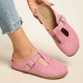 thumbnail image 2 of T-Strap Mule Clogs, Slip On Closed Toe Shoes, Casual Comfort Footwear (Women's), 2 of 6