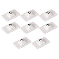 thumbnail image 1 of EXHUMKY 8pcs Self-Adhesive Mini Caster Wheels White ABS for Easy Mobility, 1 of 8