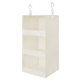 thumbnail image 1 of Organizador Armario Colgante con 3 Compartimentos, Pack de 1 Organizador Colgante con Ganchos, Organizador de Armario Plegable, Organizador Colgante Armario Beige, Estanterias Colgantes, 1 of 4