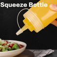 thumbnail image 3 of 3 Pack Squeeze Bottles, 12oz Plastic Squeeze Bottles For Sauces, Condiment Squeeze Bottles With Wide Mouth, Squeeze Bottles For Liquids, Sauce Bottle with Small Pointed Nozzle, 3 of 7