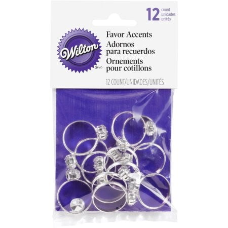 Wilton Favor Accent Engagement Rings, 12 Ct