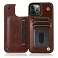 thumbnail image 1 of Premium Leather Wallet Phone Case - Double Magnetic Closure, Kickstand, Shockproof & Scratch-Resistant, Multiple Card Slots - Perfect for IPhone 15 14 13 12 11 Pro Max XR XS Max SE 2022/2020 7 8 Plus, 1 of 5
