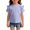 Light Violet, variant on EnJoCho Girls Tops Ruffl𝖾 Short Sleeve Spring Fashion Shirts Casual Soli𝖽 Crew Neck Lightweight Shirts Summer Active Cute Tops Teen Girls Plain Tops Back-To-School