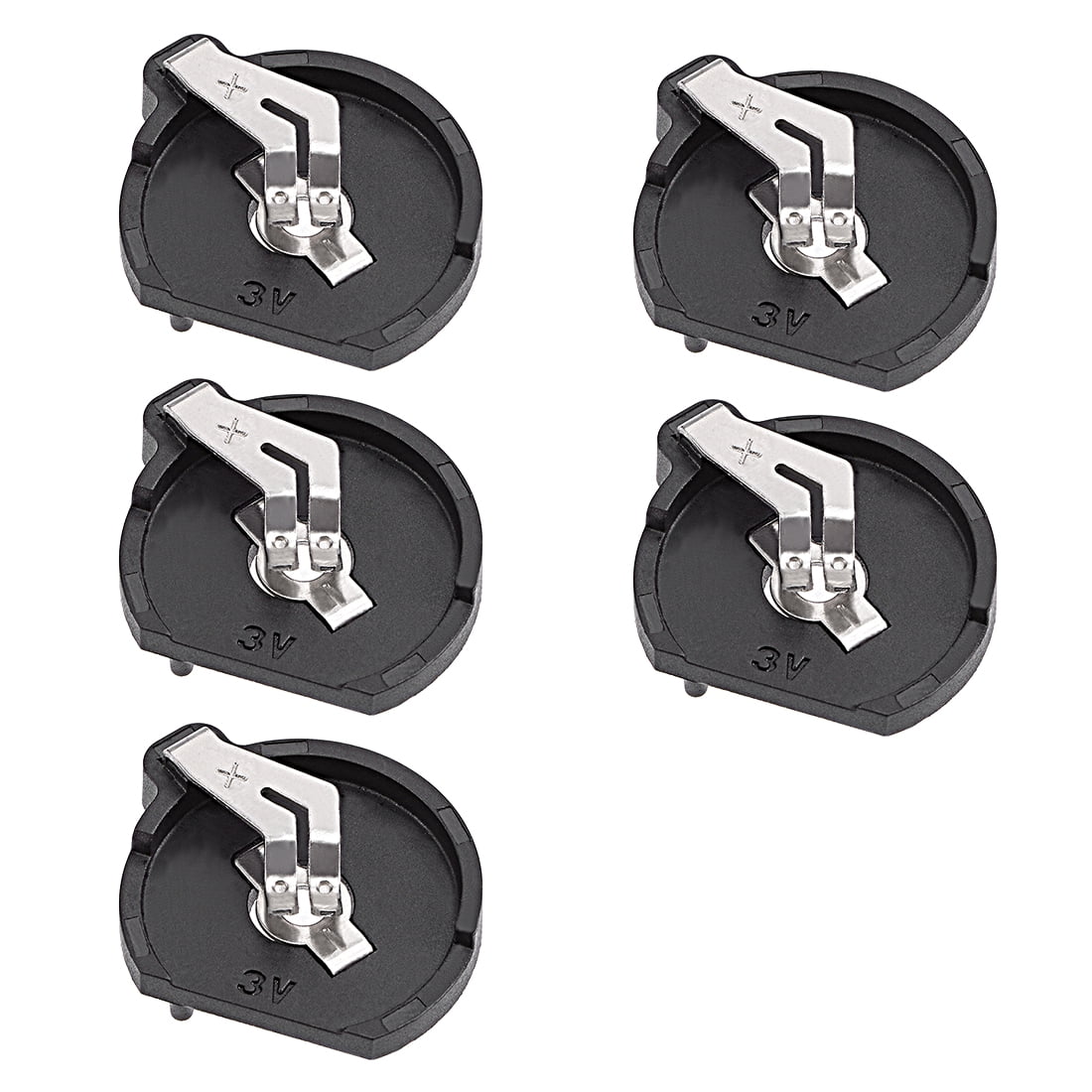 5 Pcs CR2032 2025 2016 2 Terminals Horizontal Coin Button Battery