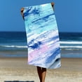 thumbnail image 6 of Tgbvmt Beach Towels Large Rectangle 30x60 Inches Fiber Towels for Bath and Beach Use Soft Absorbent Towel with Flowing Series Design for Poolside Vacation Relaxation, Quick-Drying Travel Summer Fun, 6 of 6