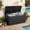 Dark Gray, variant on Uforic 110 Gallon Large Outdoor Deck Box, Waterproof Resin Storage Box with Lockable Lid, 2-Person Patio Bench Seat for Outdoor Cushions, Garden Tools, Sports and Pool Accessories, Dark Gray