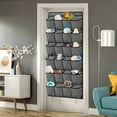 thumbnail image 6 of Homyfort 24 Pockets Hanging Door Shoe Organizer, Over The Door Shoe Rack for Closet, Shoe Storage Holder With Hooks for Shoes,Slippers,Sneakers (Black), 6 of 14