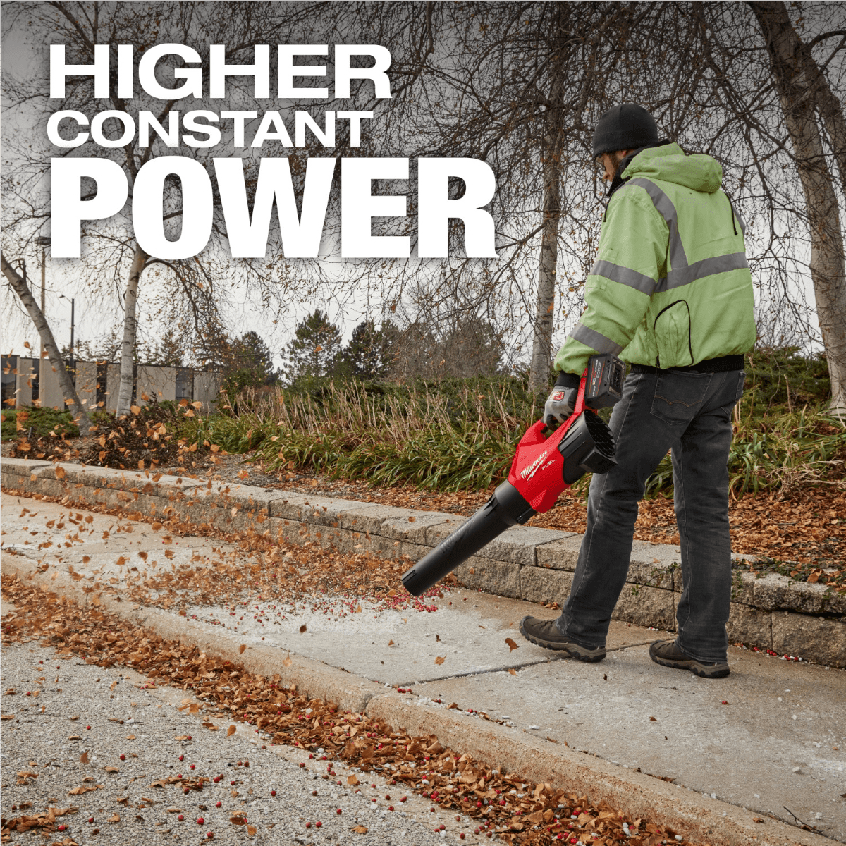Milwaukee Tool M18 FUEL 120 MPH 500 CFM 18V Brushless Cordless Battery Powered Leaf Blower Kit w/12.0 Ah FORGE Battery and Rapid Charger